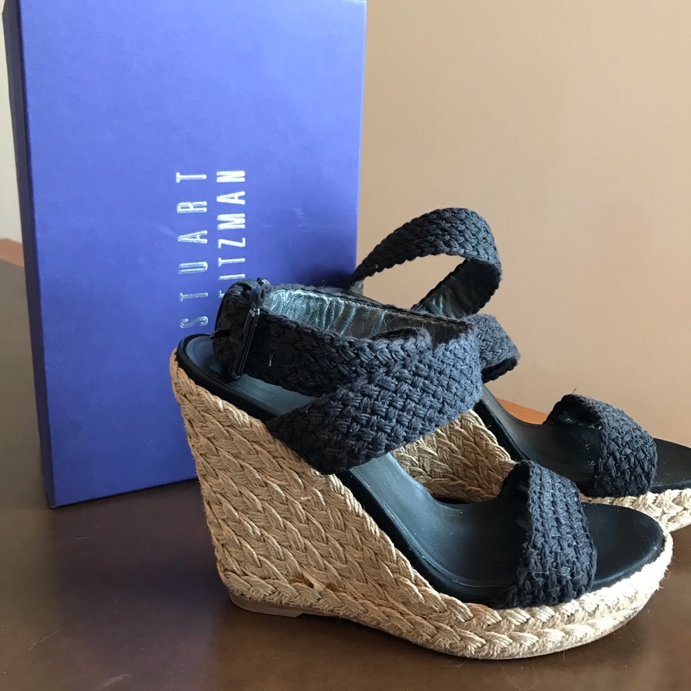 Stuart Weitzman espadrille wedge 9
